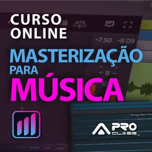 Imagem de capa para o Curso online Curso de Masterização para Música