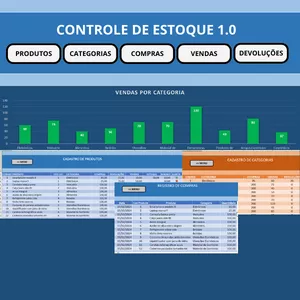 Imagem de capa para o Curso online Planilha de Controle de Estoque 1.0