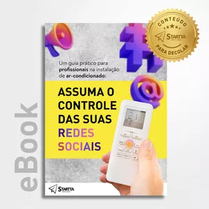 Imagem de capa para o Ebook Instalador de Ar-Condicionado: assuma o controle das suas redes sociais