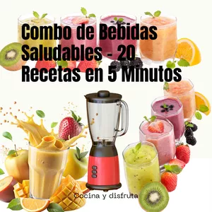 Imagen de portada para Curso online Combo de Bebidas Saludables – 20 Recetas en 5 Minutos