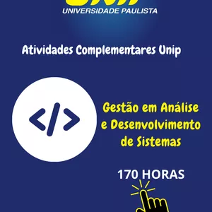 Imagem de capa para o Ebook  Curso de Gestão em Análise e Desenvolvimento de Sistemas, da UNIP