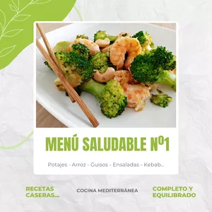 Imagen de portada para Curso online Menú Semanal Saludable Nº1 - Come de Todo Un Poco, Aprende Paso A Paso, Y Disfruta