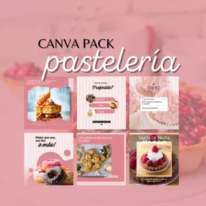 Imagen de portada para Curso online Canva pack pastelería
