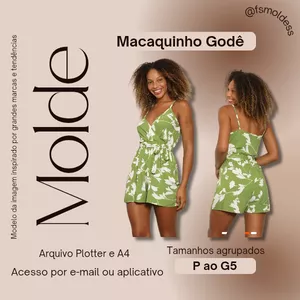 Imagem de capa para o Ebook Molde macaquinho Godê 