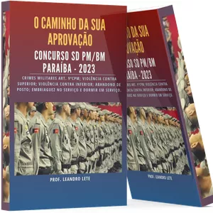 Imagem de capa para o Ebook Gabaritando Art. 9º CPM, Crimes  Militares Próprios e Impróprios.