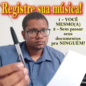 Imagem de capa para o Curso online Registre sua música VOCÊ MESMO!