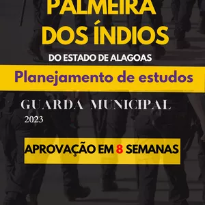 Imagem de capa para o Ebook GUARDA MUNICIPAL-PALMEIRA DOS ÍNDIOS -Planejamento de estudos + 3 BÕNUS