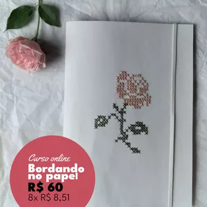 Imagem de capa para o Curso online  Bordando no Papel