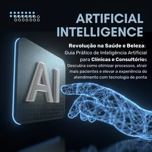 Imagem de capa para o Ebook Escalando Sua Clínica ou Consultório com Inteligência Artificial: Guia Prático para Profissionais de Saúde