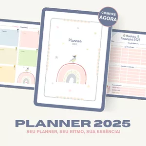 Imagem de capa para o Ebook Planner para impressão A4 PDF - Organização semanal e financeira