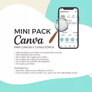 Imagem do curso Mini Pack Canva | Artes Editáveis no Canva