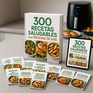 Imagen de portada para Ebook +300 RECETAS FREIDORA DE AIRE