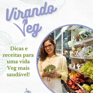 Imagem de capa para o Ebook E-book Virando Veg - Com a nutricionista Franciele Freitas 