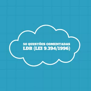 Imagem de capa para o Ebook 50 QUESTÕES DE LDB COMENTADAS (PDF)