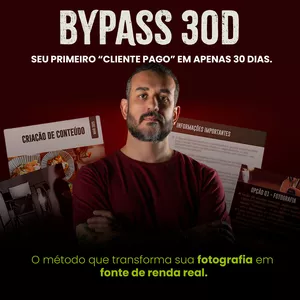 Imagem de capa para o Curso online Bypass - seu primeiro cliente na fotografia de alimentos em 30 dias! 