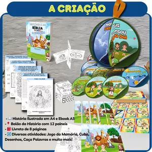 Imagem de capa para o Ebook Kit A Criação - Histórias da Bíblia para Crianças