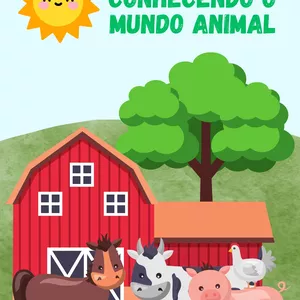 Imagem de capa para o Ebook Livro de colorir- Conhecendo o mundo animal