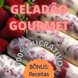 Imagem de capa para o Ebook GELADÃO GOURMET 100%LUCRATIVO 35 Receitas