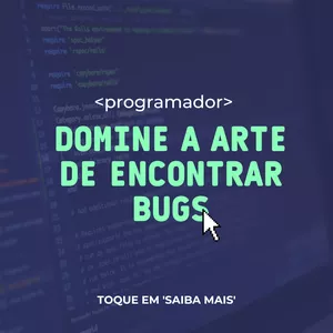 Imagem de capa para o Ebook Dominando a arte de encontrar bugs 