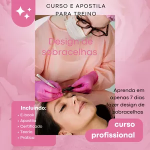 Curso E-book design de sobracelhas 
