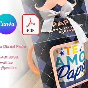 Imagen de portada para Curso online Plantilla Caja para MUG dia del Padre - 11 Onzas