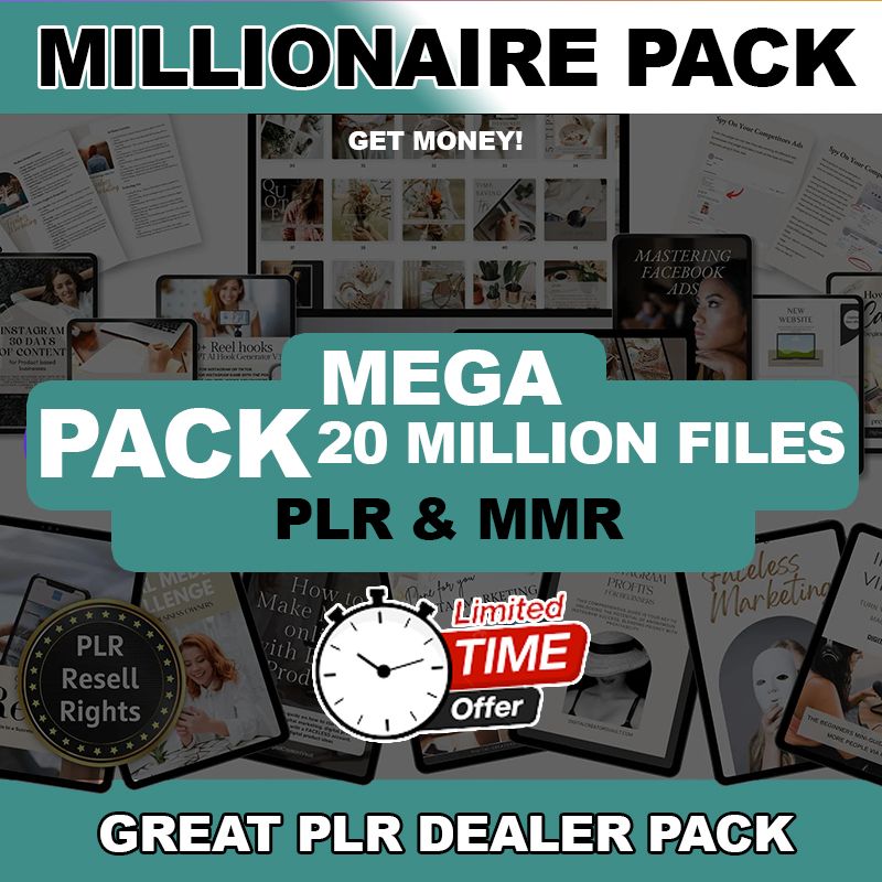 Millionaire Pack - 20+ Million Resell Digital Files