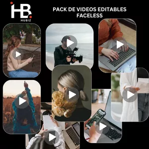 Imagen de portada para Curso online PACK DE VIDEOS EDITABLES FACELESS - (REDES SOCIALES) 