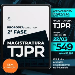 Imagem do curso TJPR | 2ª fase SEM CORREÇÃO