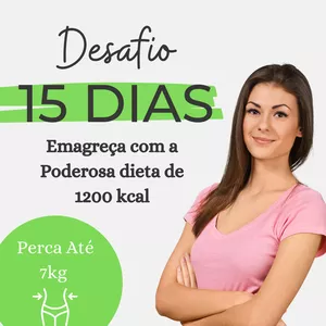 Imagem de capa para o Ebook Desafio Magra em 15 Dias