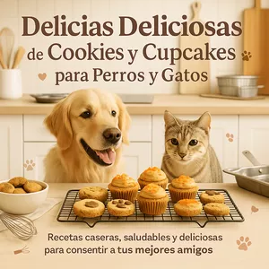 Imagen de portada para Ebook Delicias Deliciosas de Cookies e Cupcakes para Perros y Gatos