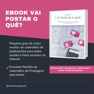 Imagem de capa para o Ebook eBook VAI POSTAR O QUÊ?