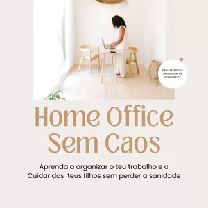 Imagem de capa para o Ebook Home Office Sem Caos
