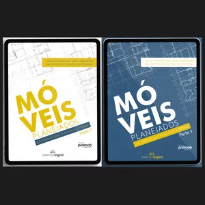 Imagem de capa para o Ebook Móveis Planejados: da prática que funciona à teoria - Partes 1 e 3 (Digital)