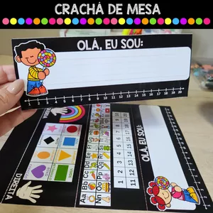 Imagem de capa para o Ebook Crachá de mesa