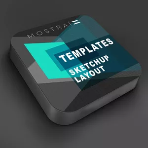 Imagem de capa para o Curso online LayOut &amp; Templates MOSTRAÍ para SketchUp