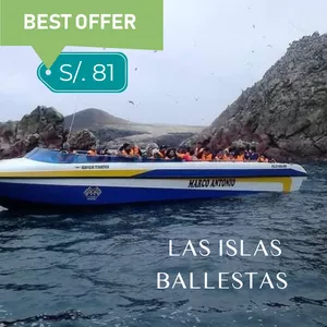 Imagen de portada para Evento presencial VIAJE EN DESLIZADOR A_ISLAS BALLESTAS_PARACAS