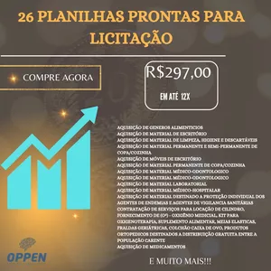 Imagem de capa para o Ebook Antecipe-se para 2024 com Nossas Planilhas Prontas de Licitação!