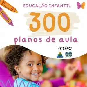 Imagem de capa para o Ebook 300 PLANOS DE AULA PARA EDUCAÇÃO INFANTIL