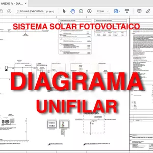 Imagem de capa para o Ebook Básico de Energia Solar Fotovoltaica ON-GRID: Diagrama Unifilar Editável