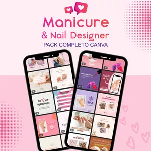 Pack Canva para Manicure e Nail Designer