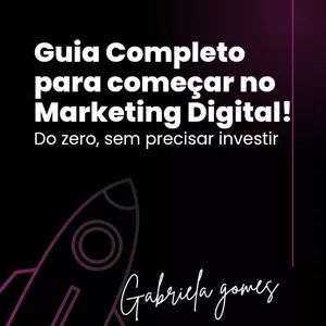 Imagem de capa para o Ebook O Guia completo para iniciar no marketing digital sem investir 
