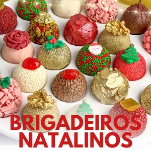 Imagem de capa para o Ebook Brigadeiros Natalinos