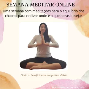 Imagem do curso SEMANA MEDITAR ONLINE - Equilibrando os Chacras
