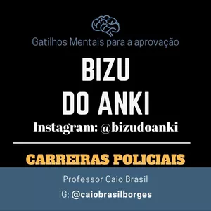 Imagem de capa para o Curso online BIZU DO ANKI - Gatilhos Mentais para aprovação em concursos - (Carreiras Policiais)