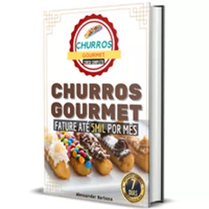 Imagem de capa para o Ebook Receitas de Churros Gourmet