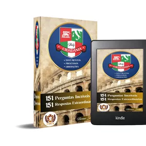 Imagem de capa para o Ebook 151 Perguntas Incríveis e 151 Respostas Extraordiárias (Cidadania Italiana)