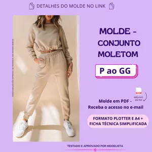 Imagem de capa para o Curso online MOLDE CONJUNTO MOLETOM