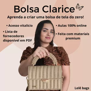 Imagem do curso Aprenda a criar a Bolsa Clarice – A queridinha da Lelê Bags!
