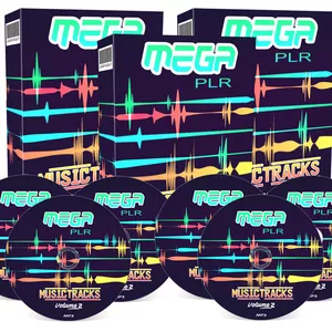 Cover image for Ebook Mega PLR Music Tracks V2