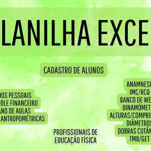 Imagem de capa para o Ebook Planilha Excel para Profissionais de Educação Física